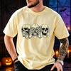 Halloween Three Skulls Evil T Shirt Men Vintage Gothic Graphic Oversized Tee Tshirt Male Unisex Halloween Party Costume Tops