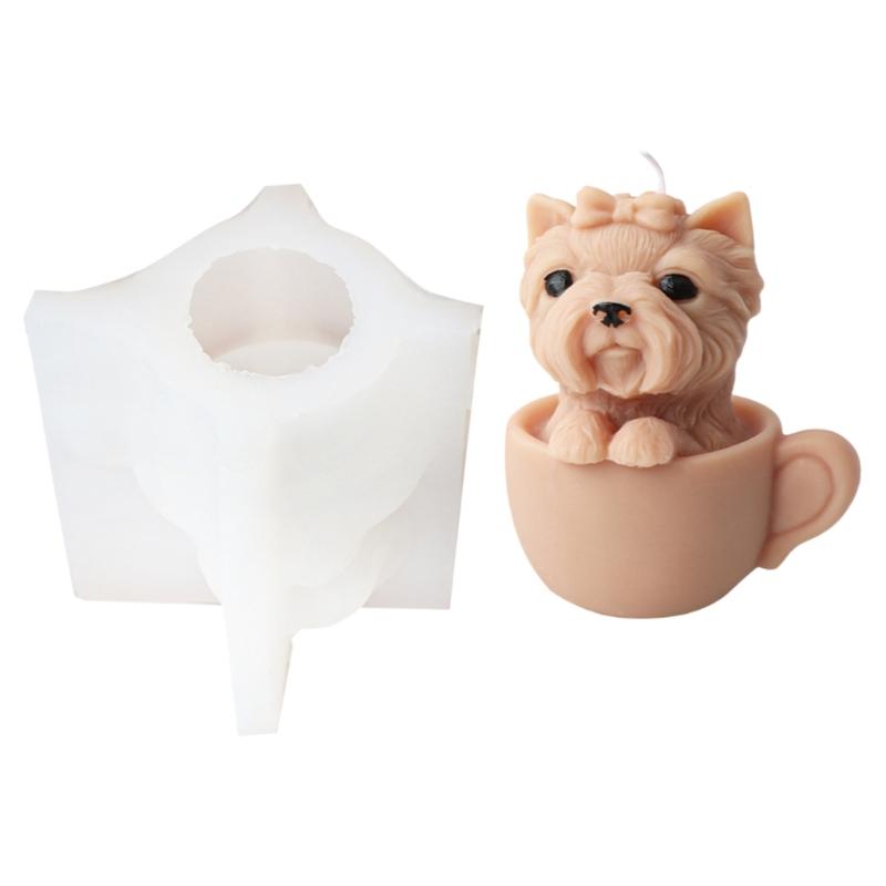 Silicone Candle Mold Craft Mold Cute Animal Shape 3D Silicone Mold Statue Molds Silicone Texture for Hand-Making Candle