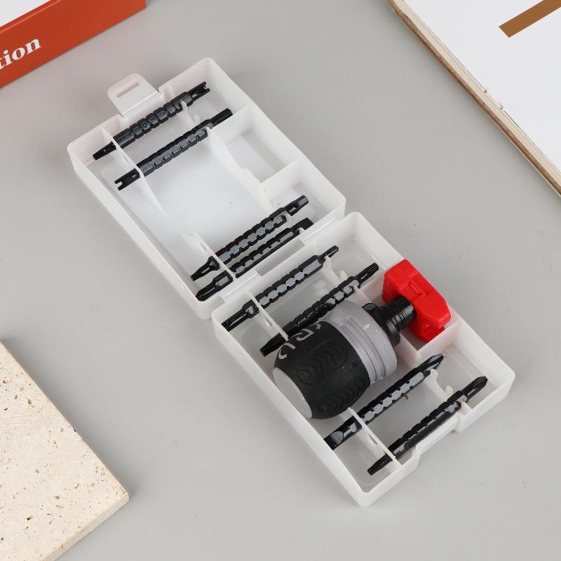 1Set Ratchet Screwdriver Set Short Shaped Radish Head High Hardness Labor-Saving Multi-Functional Dual-Purpose