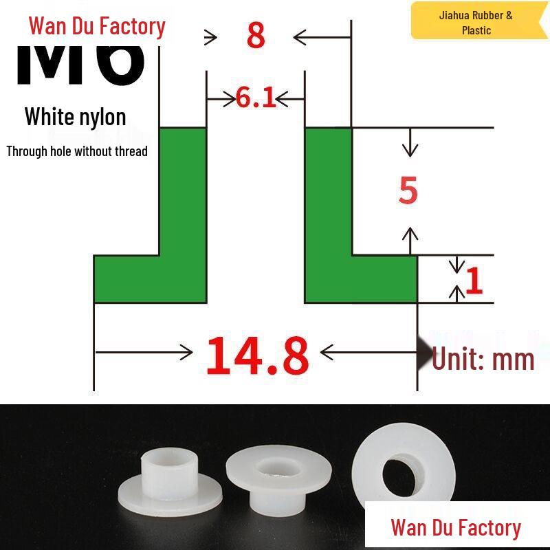 T-Shaped Nylon Insulating Bushing Spacer for M3-M35 Threads