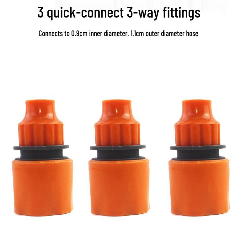 3-Way Washing Machine Faucet Diverter Valve with Switch - 1-Inch Pipe Tee