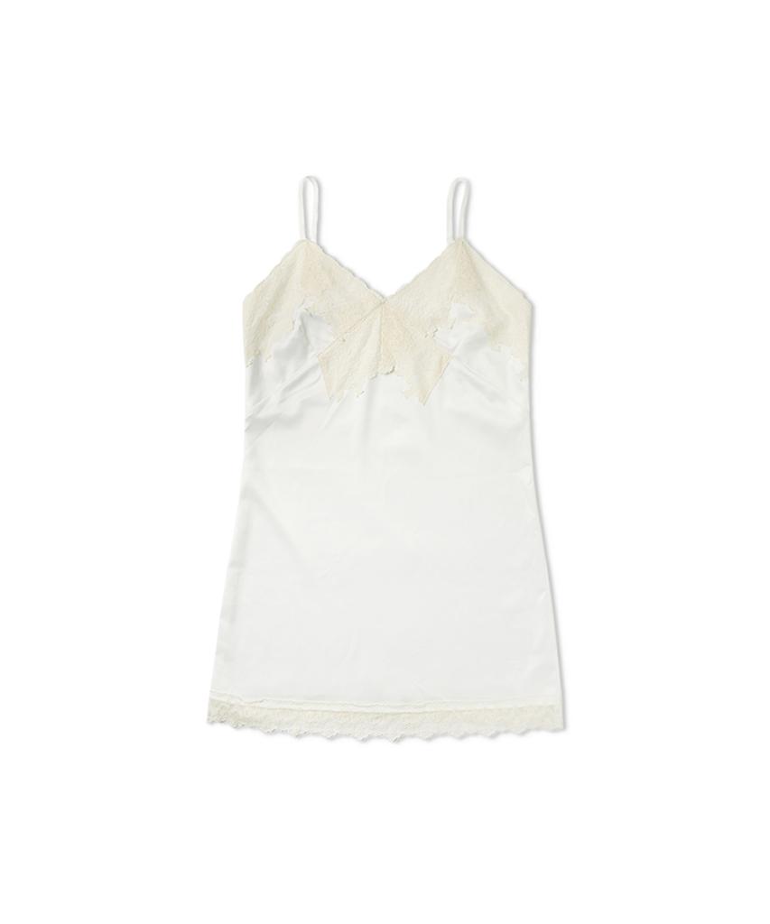 Without Summer Roa Satin Dress_Ivory