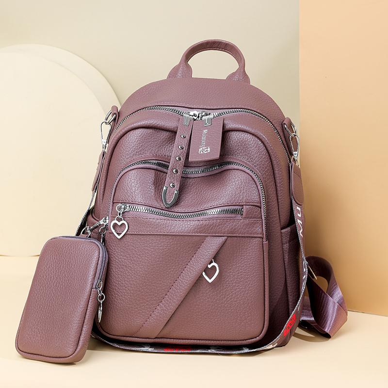 Women's Retro Backpack Multi-Functional Shoulder Bag Student Schoolbag