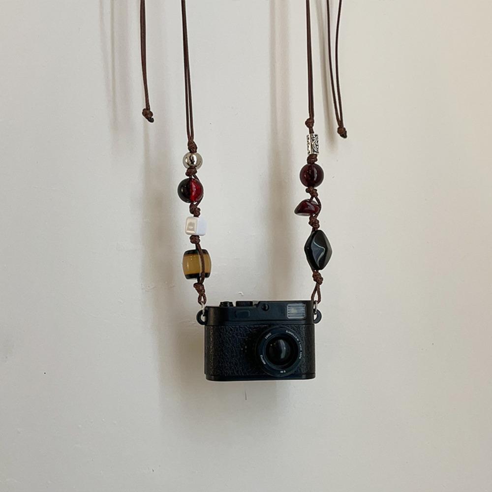 Retro Mini Camera Pendant Choker Flash Light Vintage Sweater Chain  For Men and Women