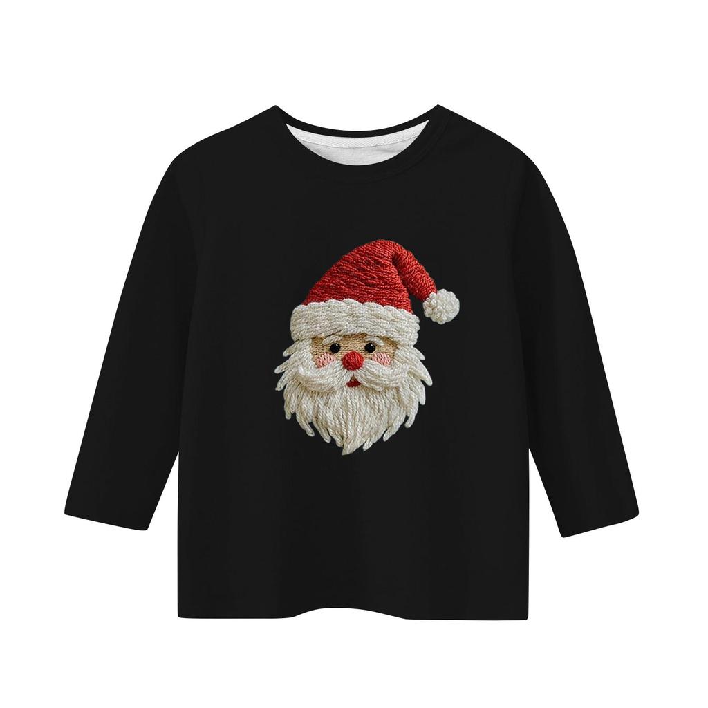 Children's 3/4 Sleeve Independence Day Printed Round Neck Casual T-shirt