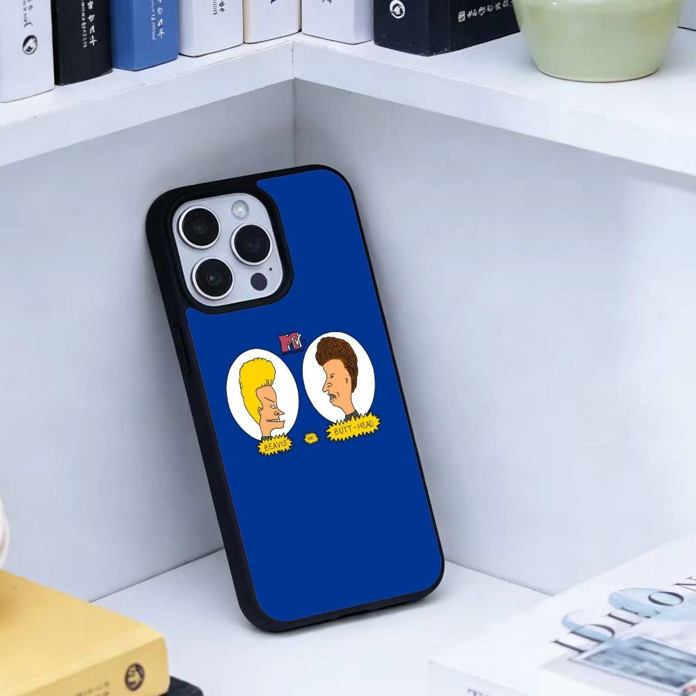 Cartoon B-Beavis And Butt-Head Phone Case For iPhone 17,16,15,14,13,Pro,Max,Plus,Magnetic For Magsafe Wireless Charging