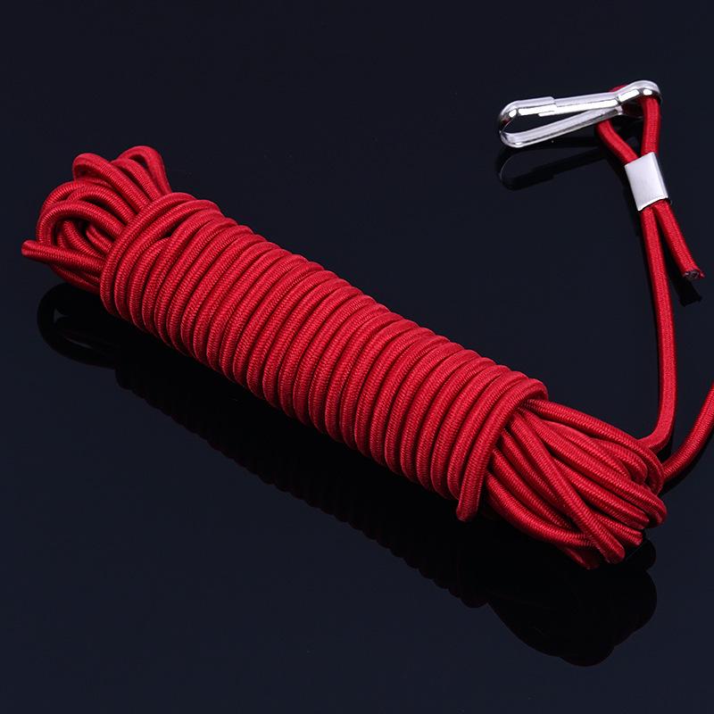 Elastic Fishing Rod Protector Lanyard with Latex Pull Rope