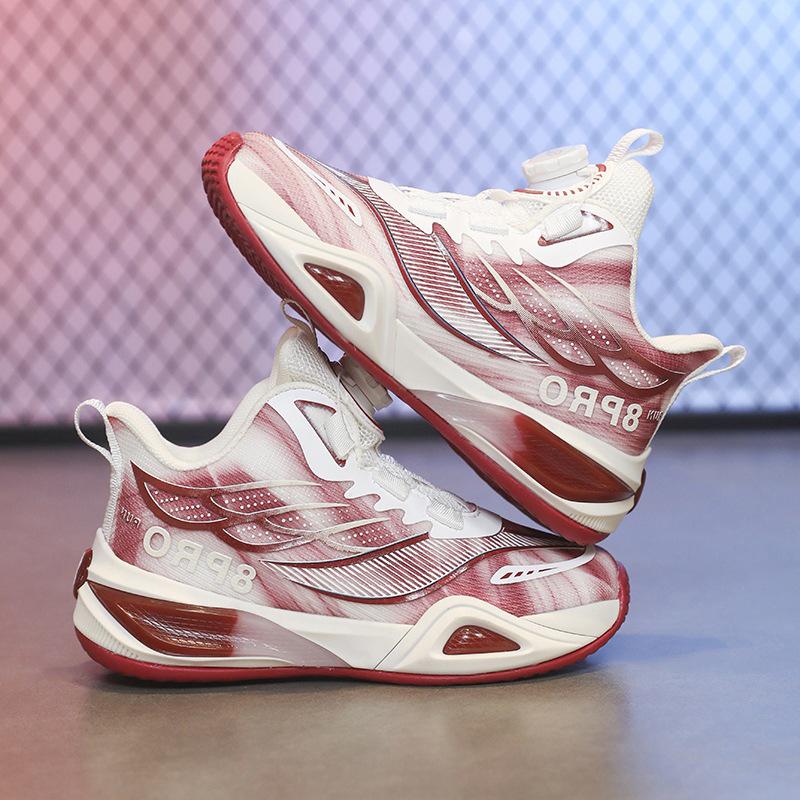 Teen Boys' & Girls' Breathable, Wear-Resistant Basketball & Running Sneakers