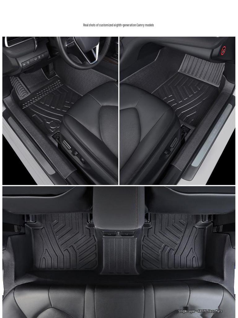 TPE Waterproof Car Floor Mats for Toyota Camry (Generations 7-9, 2012-2026)