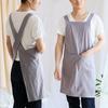 Cross Straps Minimalist Apron Cotton Handmade Apron Durable Cooking Aprons  Kitchen Use