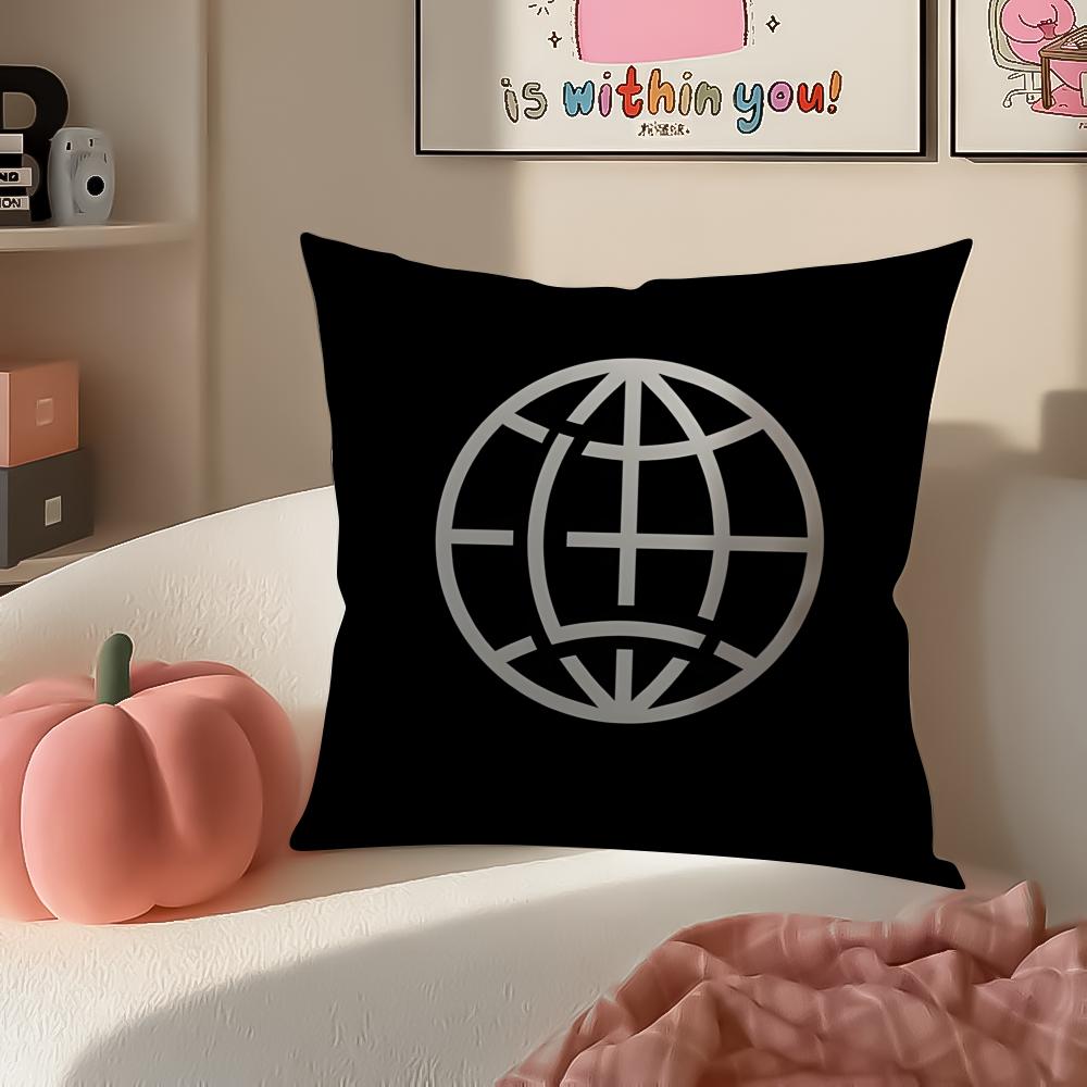 Classic Korea Brand LLMC Cushion Cover Pillowcase Short Plush Invisible zipper Room Sofa Cushion Cover