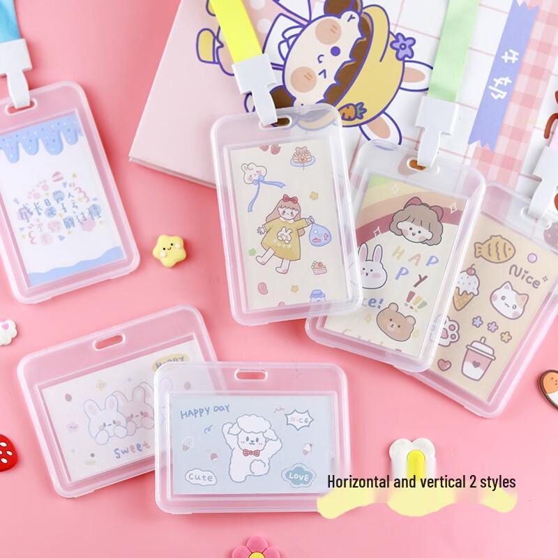

Fumede Transparent Waterproof ID Card Holder with Lanyard