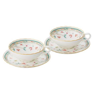 Taza de té y platillo Noritake Floral Hueso y (Conjunto de pares) 180cc, Impresión, China, P58043A/4409