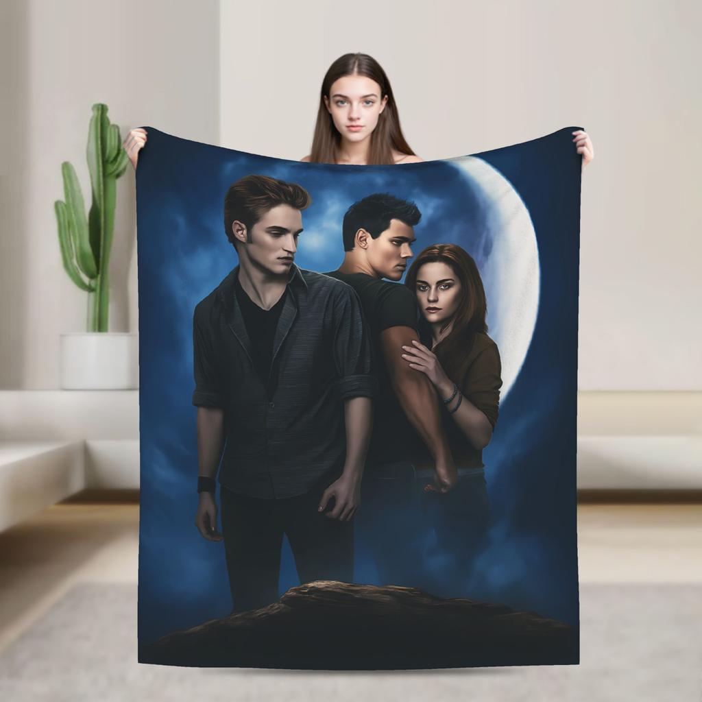 Jacob Die Twilight Saga Decke Qualität Warm Weich Überwurfdecke Winter Mädchen Jungen Sofa Bett Grafischer Bettbezug