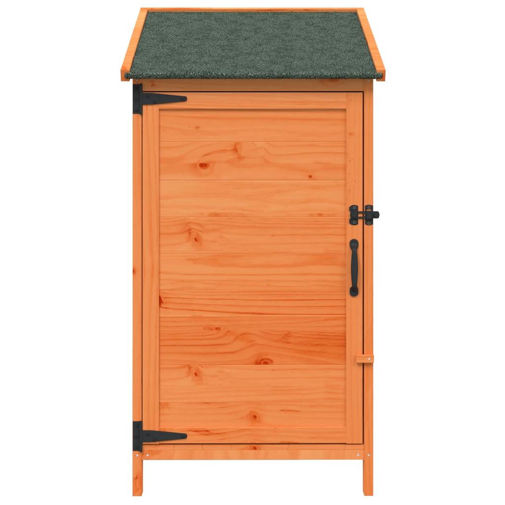 Garden Shed Brown 59 x 56 x 113.5 cm Solid Spruce Wood