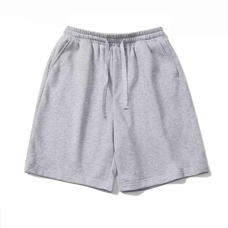 New 280g Imitation Cotton Casual Drawstring 5-Point Shorts - Versatile & Loose-Fit Sports Pants