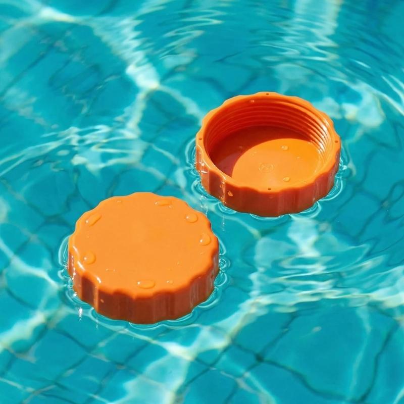 Pack Of 2 Plastic Drain Cover Caps For Sand Filter Pumps Replacement Parts Thread Size 60mm Threaded Pool Accessory