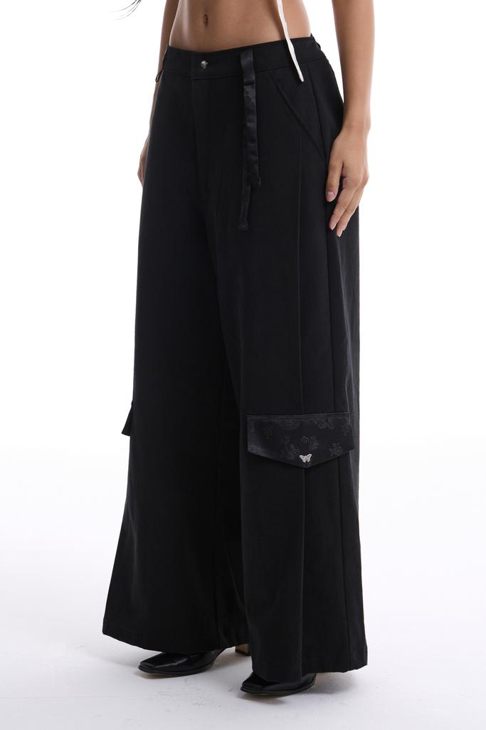71TO96 Daenggi Cargo Pants (Black)