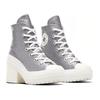 Converse Chuck 70 De Luxe Sequin High Heel Abrasion Breathable Mid-Top Espadrilles Women's Grey