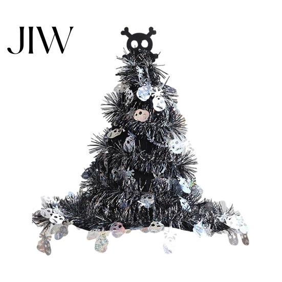 Haunted House Accessories Halloween Witch Hat Pumpkin Decor, Metallic Rain Curtain Door Hanging Ornament for Creepy Holiday Props Party, Spooky