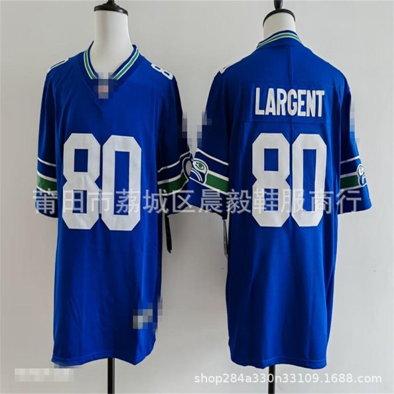 Seattle Seahawks Vintage Football Jersey Mens Embroidered NFL Style Team Apparel Sports Fan Wear Running Cycling