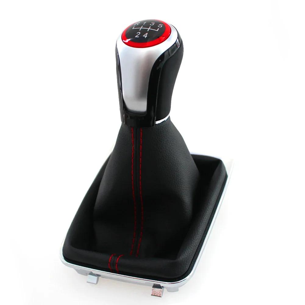 

5 Speed Manual Gear Shift Knob Shifter Lever Handball Gaiter Boot Cover Auto Styling Accessories For Golf 7 MK7 GTI 2013-2018 China Mainland