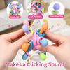 Chewable Baby Sensory Ball Soft Silicone Montessori Hand Grip Toy for 6+ Months Infant Teething Relief Home Play Use
