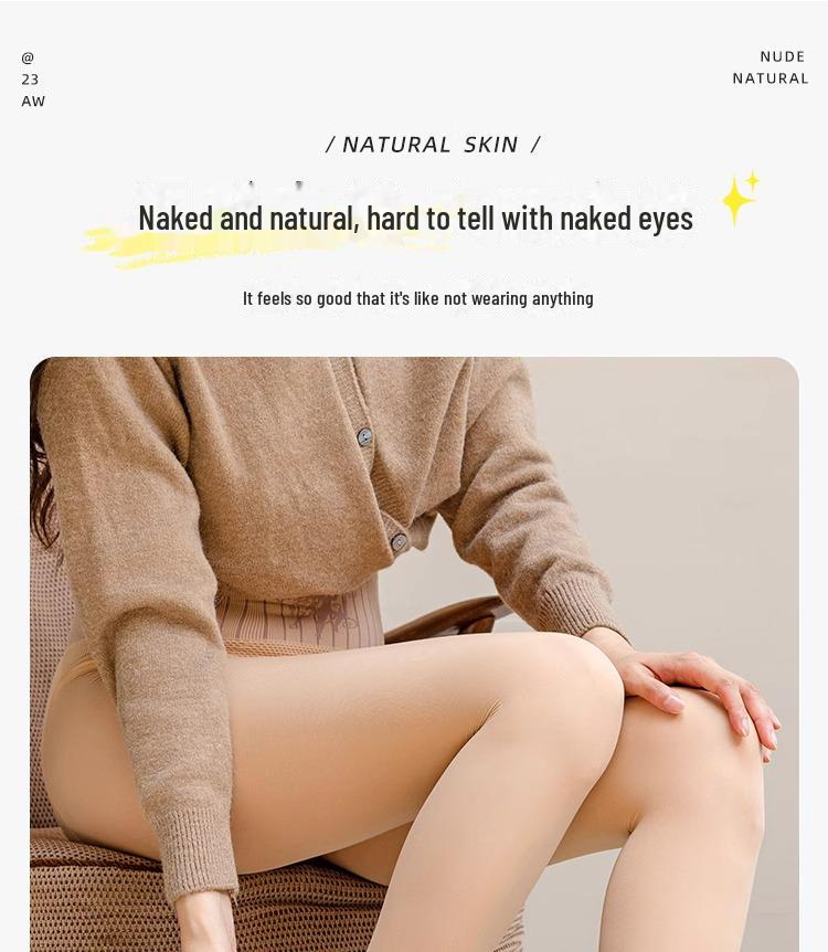 Autumn-Winter Light-Sensitive Plus Velvet Flesh-Colored Leggings and Thin Spring Stockings