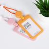 Retractable ID Card Holder with Lanyard, Hard Shell Badge Holder for Campus or Meal Cards
