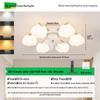 2025 Modern Minimalist Head-Shaking Fan Light for Living Room