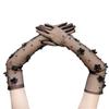 Halloween Spetsblomma Handskar Eleganta Kvällsfest Handbeklädnad Accessoar Stretchiga Andningsbara Polyester Dam Kostym Handskar