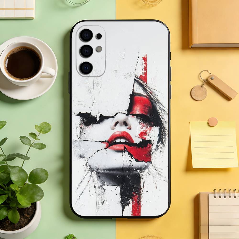

Korean Ins Cute Star Wings Phone Case For Samsung S25,S24,S21,S22,S23,S30,Ultra,S20,Plus,Fe,Soft Silicone Black Cover Samsung S30Ultra5G