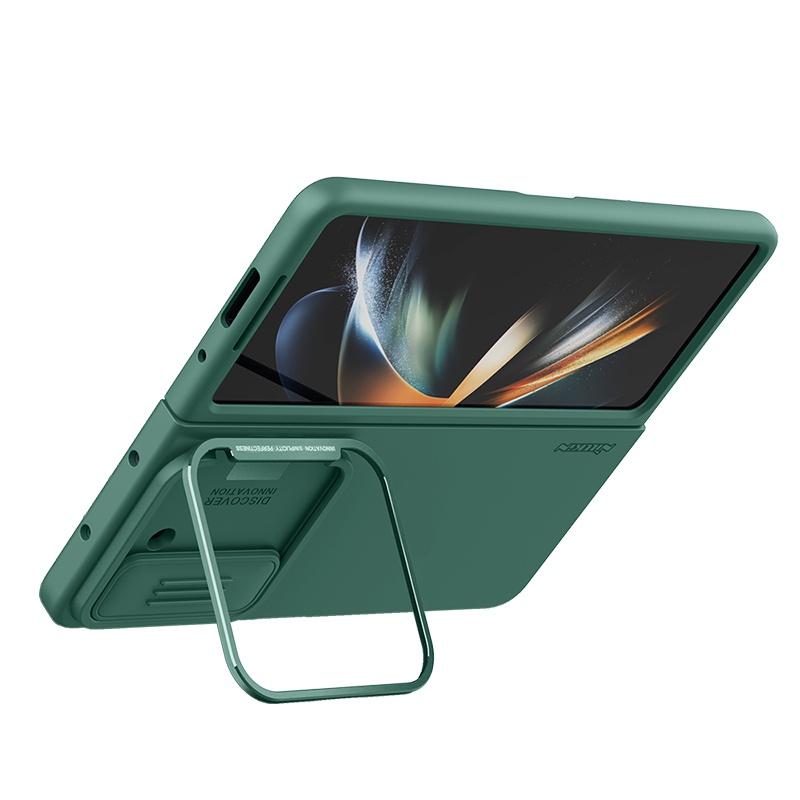 Nillkin CamShield Silky Case For Samsung Galaxy Z Fold 5 Camera Slider Liquid Silicone Shockproof Back Cover