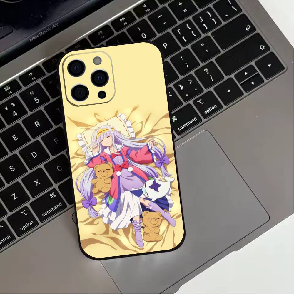 S-Sleepy Demon C-Castle  Phone Case For iPhone 17,16,15,14,13,12,11 Plus,Pro Max,XS,Soft Silicone Black Cover