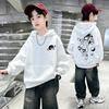 Autumn and Winter Kids' Hoodie - Korean Style Cartoon Astronaut Print