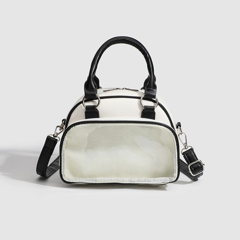 

Fashion texture bowling bag women s new trendy versatile commuter fashion handbag shoulder messenger bag