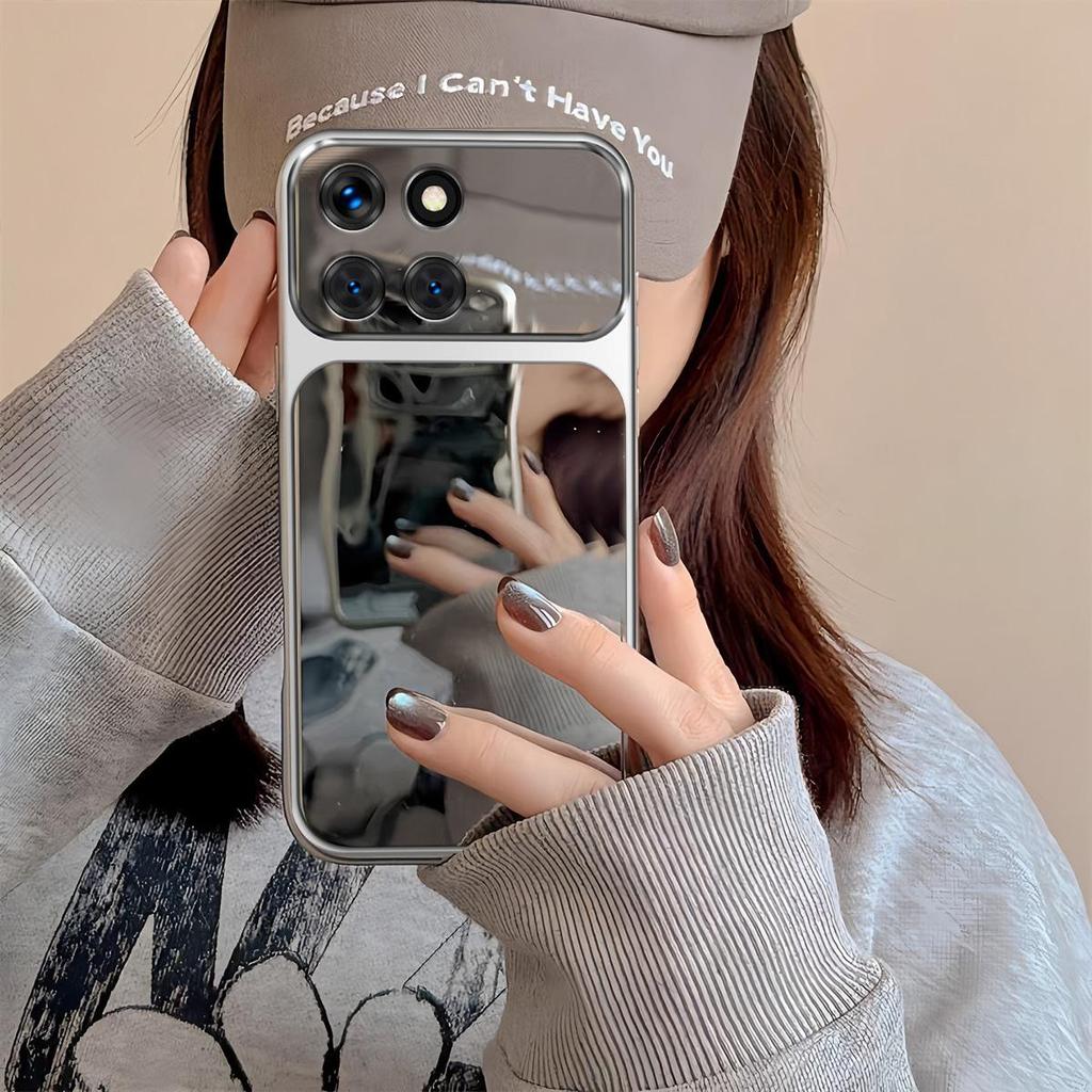 Case for HONOR X8c,X8b,X8 5G,X7d,X7c,X6c,X6b,X6a,X6,X5b Plus,400 Smart 5G,200 Smart Trending Big Window Cover Mirror Phone Casing