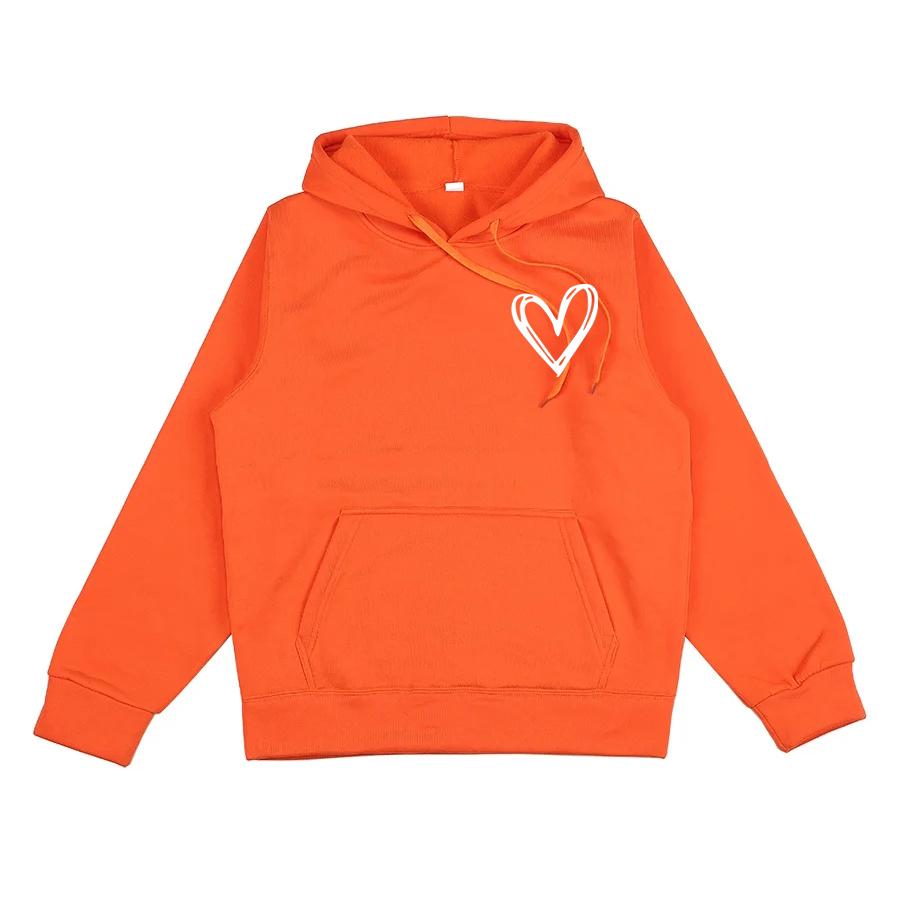 Autumn and Winter Fleece Warm Hoodie Men's Casual Top Men's and Women's Sportswear Fashionable Solid Color Daily Hoodie