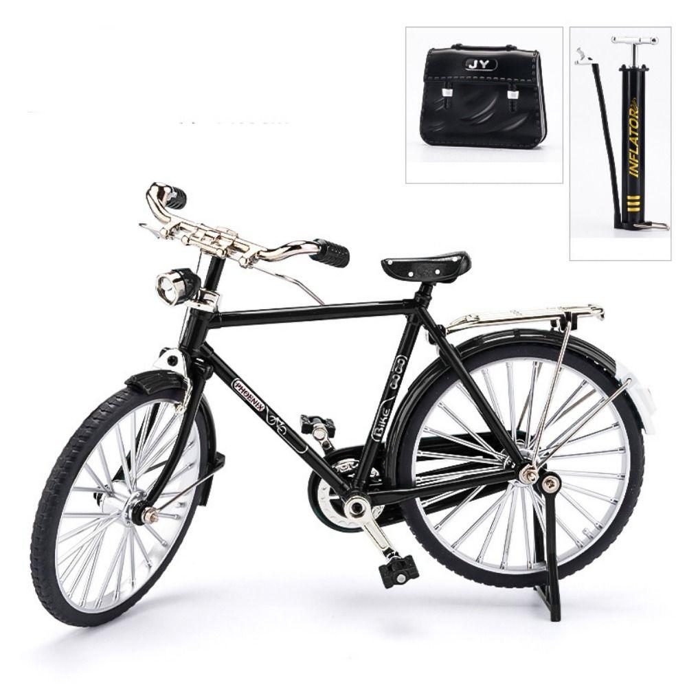 

Подарки Миниатюрная фигурка DIY Игрушки для пальцев Модель велосипеда Мини-велосипед Ретро-велосипед Моделирование велосипедов чёрный