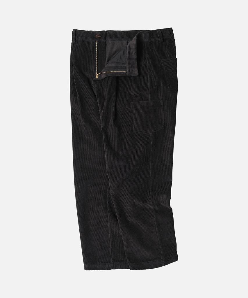 FRIZMWORKS Corduroy Wide One Tuck Pants _ Charcoal