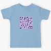 Music Symbols Design Against a Lavender Background Kids T-Shirt