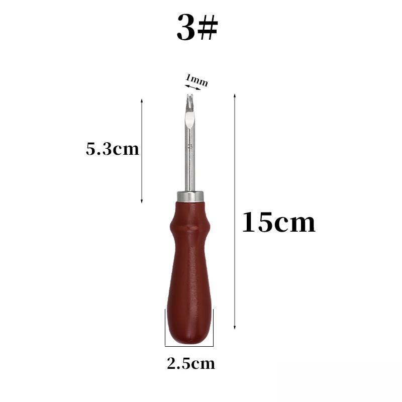 1PCS Leather Edge Beveler Skiving Knife Wood Handle Leather Craft Cutting Tool For DIY Handmade Leather Working Professional
