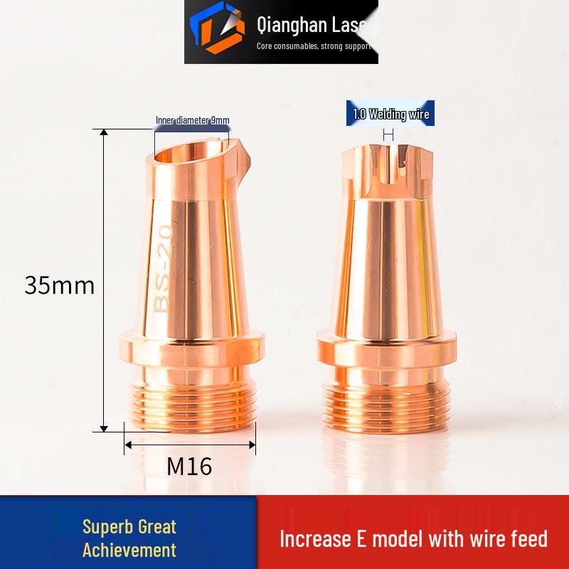 Super Strong Anti-Spatter Laser Welding Torch Nozzle & Wire Feeder Guide 1.2/1.6