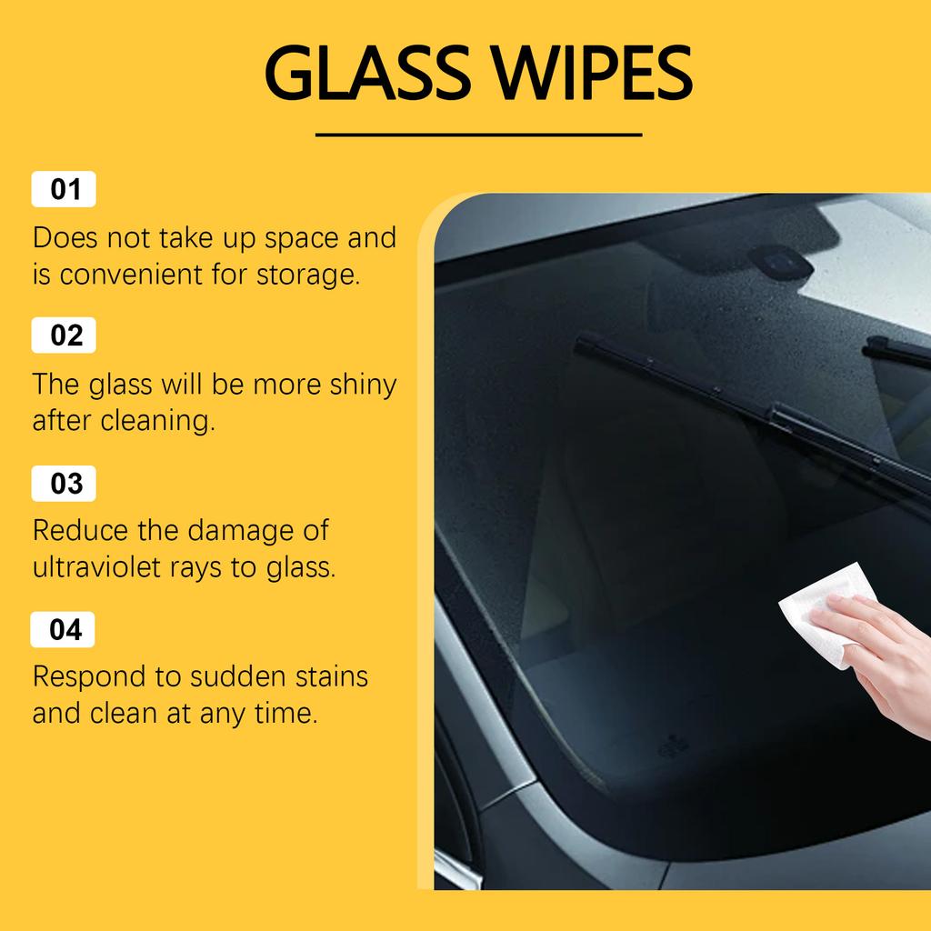 Car Windshield Oil Film Cleaner Wipe Oil Film Remover Auto Window Stain Remover Ploshing Wipes Car Detailing Oil Film Cleaning