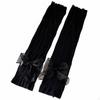 Summer Ice Silk Arm Sleeves, Ballet Ribbon Design, Breathable Sun Protection for Women Purple Gray