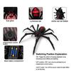 Scary Spider Decor for Bars Windows Halloween Animatronics Hanging Decoration, Giant with LED Eyes Realistic Flexible Legs And Sound Outdoor