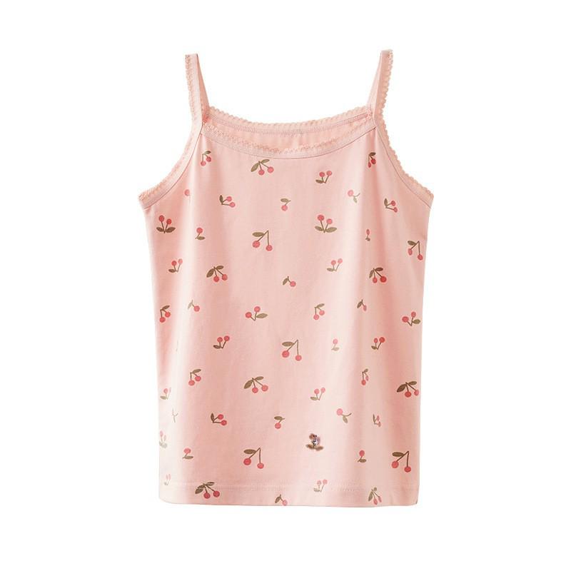 A-Class Summer Pure Cotton Antibacterial Tank Top for Girls and Infants