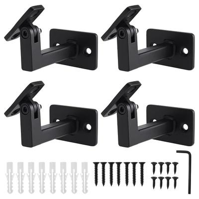 M-Modern-4 Pcs Adjustable Handrail Brackets, Stair Railing Brackets , Hand Rail Brackets For Stairs, Wall Mounted Brackets