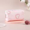 Pencil Case Love Print Lipstick Case Organizer Kawaii Cosmetic Bag For Students Everyday Use Travel