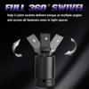 360° Swivel Air & Electric Impact Universal Joint Socket Adapter Set 1/4" 3/8" 1/2" Drive Extension Bar Kit for Impact Wrench